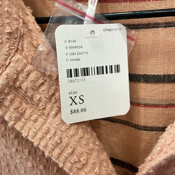 NWT Free People 100% Cotton Textured Shirt/Dress - Picture 5 of 16